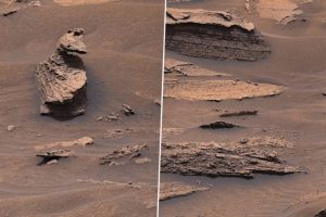 Duck Spotted on Mars? NASA's Curiosity Rover Captures Viral Image of Duck-Shaped Rock on The Surface of The Red Planet, Leaves Netizens Stunned (See Pics)