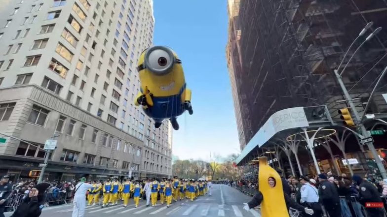 Stuart The Minion Balloon at Macy's Thanksgiving Day Parade 2022 Is Unmissable (Watch Video)