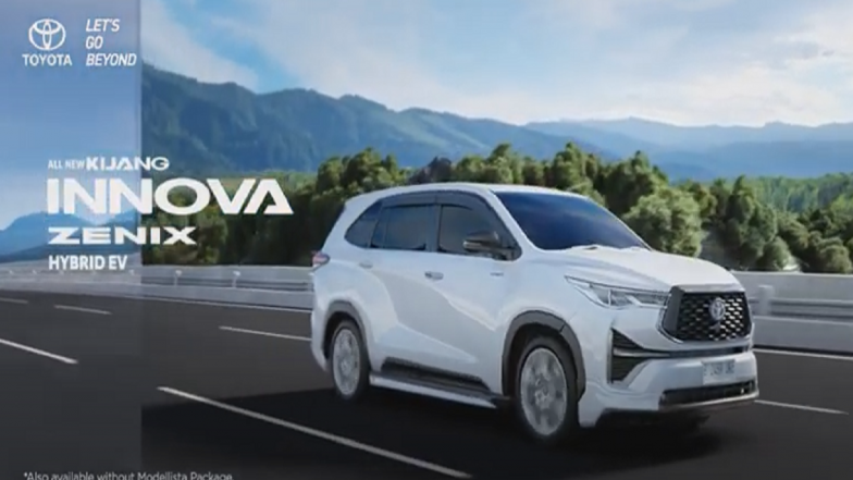 Toyota Innova Hycross Makes Global Debut As Kijang Innova Zenix in Indonesia, Watch Video To Know Specifications of This Stunning New SUV-Styled MPV