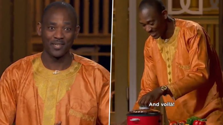 Inspiring! Cameroonian Man Gilles Tchianga Seeks $60K for His ‘Jollof Rice Sauce’ Start-Up and Gets $600K Instead From Wes Hall, Watch How He Woos the Dragons’ Den Investor (Video)