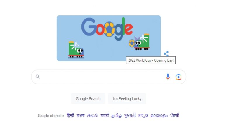 World Cup Qatar 2022 Google Doodle Is Here! Get Ready for Opening Day of FIFA World Cup With This Cute Animation