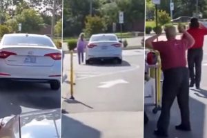 Woman Loses Her Car After Exiting It in a Hurry; Forgets To Put the Vehicle in Parking Mode While Talking to Drive-Thru Employee in Viral Video