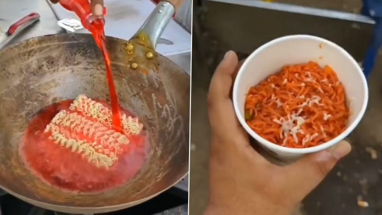 ‘Sting Wali Maggi’ Video Goes Viral as a New Horrible Combination Turns Up To Ruin Everyone’s Favourite Noodles; Watch Video