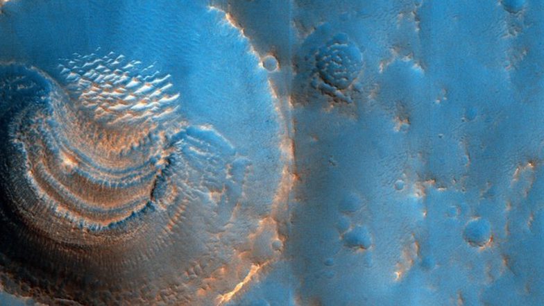 Mysterious Shapes on Mars? NASA Images Spot Curious Deposits Inside Craters on the Red Planet