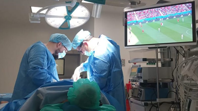 Football Fan In Poland Watches FIFA World Cup 2022 Match During Operation, Picture Goes Viral