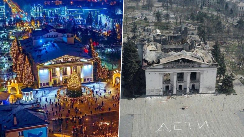 ‘Before and After’ Images of Mariupol in Ukraine During Christmas Go Viral; Netizens Leave Heartfelt Comments on the Post by Reddit User