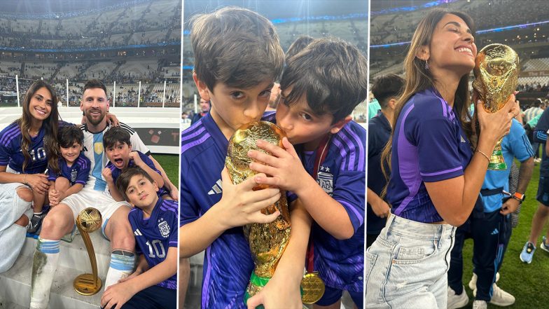 Lionel Messi’s Wife Antonela Roccuzzo Posts Family Pictures With Lovely Message After Argentina’s FIFA World Cup 2022 Victory in Final