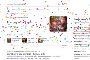 Google Search 'Countdown to New Year 2023' and Enjoy The Burst of Colourful Confettis Ahead of Happy New Year's Day!