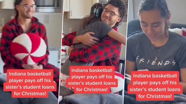 Indiana Basketball Player Surprises Sister With Christmas Gift; Heartwarming Video of Him Deciding To Pay Off Her Student Loans Is Tearing People Up