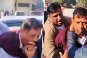 Viral Video: Caught Taking Bribe, Cop Swallows Currency Notes in Haryana’s Faridabad (Watch Video)