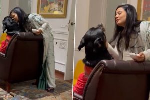 Mahua Moitra in Adorable Conversation With Her Pet Dog (Watch Video)