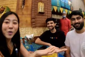Korean YouTuber Hyojeong Park Does Lunch With Two Indian Heroes Who Saved Her During Mumbai Molestation Incident (Watch Video)