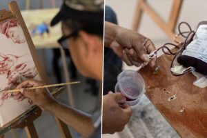 Painting with Real Blood! Philippine Artist Elito Circa Uses Blood of His Veins to Create Art; See Pictures