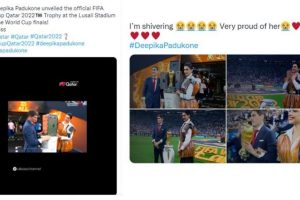 Deepika Padukone Unveils FIFA World Cup Qatar 2022 Trophy With Iker Casillas, Photos and Videos of Pathaan Actress Goes Viral