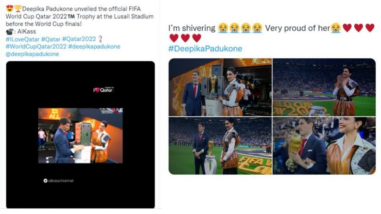 Deepika Padukone Unveils FIFA World Cup Qatar 2022 Trophy With Iker Casillas, Photos and Videos of Pathaan Actress Goes Viral