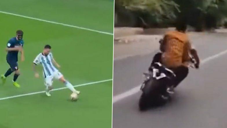 Uttar Pradesh Police Use Lionel Messi’s Sensational Dribbling Video for Road Safety Awareness, Say ‘Messi(ng) Up With Traffic Laws Can Lead to Self Goal’