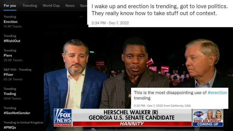 ‘Erection’ Trends and Twitterati’s Best Guess Is Herschel Walker’s ‘This Erection Is About the People’ NSFW Message in Viral Clip!