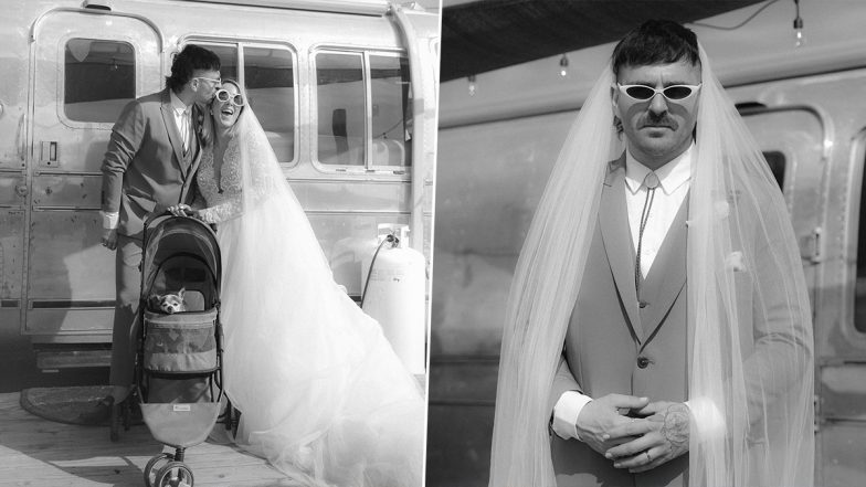 Jenna Marbles Is Married! Photo of Julien Solomita Posing Wearing Wifey’s Veil Is Too Cute To Be Missed (View Wedding Pics)