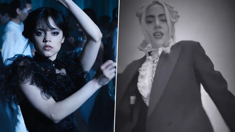 Lady Gaga Slays in Her Own Version of Jenna Ortega's Viral Dance From Wednesday (Watch Video)