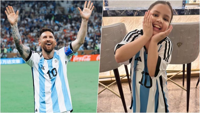 Ziva Singh Dhoni Flaunts Lionel Messi-Signed Argentina Jersey, See MS Dhoni Daughter’s Adorable Photos on Instagram