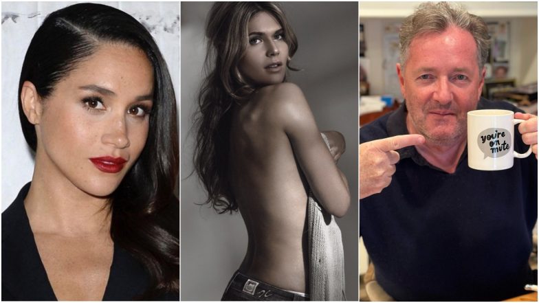 Piers Morgan Shares Topless Photos of Wife Celia Walden To Counter Claims He Fancies Meghan Markle, Gets Slammed Online