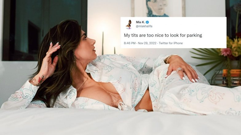 Mia Khalifa Shares NSFW Tweet ‘My Tits Are Too Nice To Look for Parking,’ Racy Message on Twitter Goes Viral!