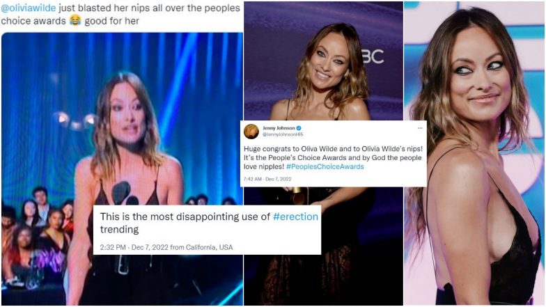 Olivia Wilde’s ‘Nipples’ Take Over Twitter After Don’t Worry Darling Director’s ‘Naked Dress’ Gets Blurred on TV at People’s Choice Awards 2022