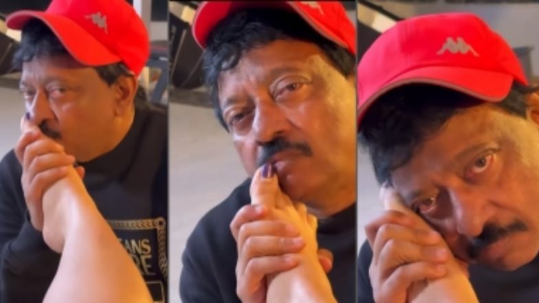 Ram Gopal Varma's Video of Licking and Kissing Ashu Reddy's Toes Goes Viral – WATCH