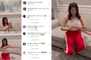 Sunny Leone Blows Balloon in Video, Fans React With ‘I Hate My Mind’ Comments on Ex-Pornstar’s Instagram Post!