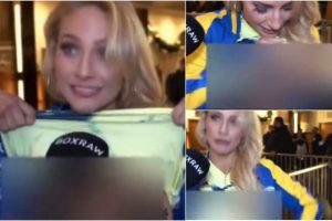 XXX OnlyFans’ Ebanie Bridges Exposes Boobs Mid-Interview by Lifting Her Shirt Up, Video of Australian Boxer Goes Viral