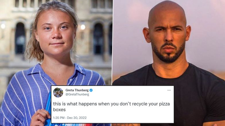 Greta Thunberg Trolls Andrew Tate’s Arrest Tweeting, ‘When You Don’t Recycle Your Pizza Boxes,’ After Jerry’s Pizza Box Reveals His Location in Romania!