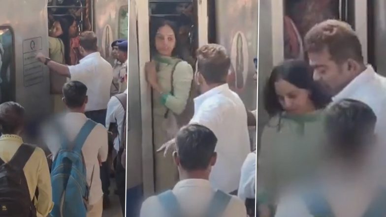 Mumbai: Woman Insists on Traveling in AC Local, Gets Shifted to Loco-Pilot Compartment of Packed Train (Watch Video)