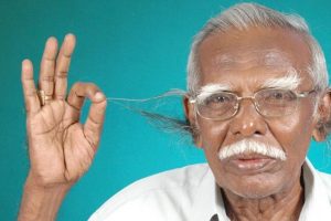 World's Unbroken Longest Ear Hair Record Set By Retired School Headmaster Anthony Victor From Tamil Nadu; See Pics 