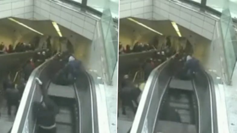 Horrific Lift Accident: Man Swallowed By Escalator After Falling in Gap, Old Video From Turkey Goes Viral Again