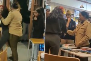 Gurugram: Woman Creates Ruckus at Book Cafe, Misbehaves With Cops; Video Goes Viral