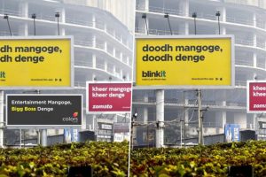 ‘Mangoge Denge’ Meme Template Goes Viral After Blinkit and Zomato’s Billboard Wordplay, Mumbai Police, ColorsTV and Others Join the Fun Ride!