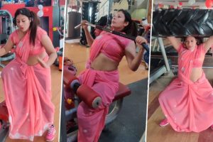 Woman Wears Saree to Work Out and Lift Weights At Gym in Viral Video; Internet is Impressed