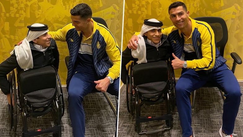 Cristiano Ronaldo Meets Famous Qatari YouTuber Ghanim Al-Muftah Who Recently Performed in FIFA World Cup Opening Ceremony (See Pics)