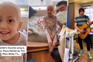 8-Year-Old Cancer Patient Delilah's Favourite Singer From Band 'Plain White T's' Stops By To Sing For Her! Watch The Heartwarming Video