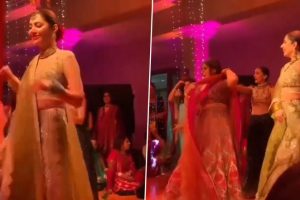 Mahira Khan Sets Stage On Fire With Her Amazing Dance Moves, Grooves to 'Husn Hai Suhana' Song at Mehndi Event (Watch Video)