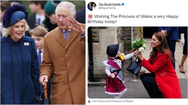 Happy Birthday, Kate Middleton! King Charles and Camilla, Queen Consort, Wish Catherine, Princess of Wales With an Adorable Photo