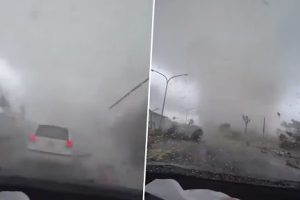 Violent Tornado Swallows a Car Completely and Just Disappears; Watch Scary Viral Video