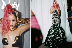 Uorfi Javed Goes Bold and 'Dirty' in a Stunning Black-White Gown With Pink Hairdo For a Magazine Shoot (View Pics)