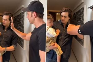 Hrithik Roshan Asks Mohsin Khan’s Little Nephew Mikhail for High Five and Fist Bump in This Adorable Video- WATCH