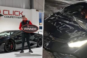 Scotland: Man Wins £160,000 Lamborghini Huracan, Crashes It Just Weeks Later (See Pics)