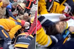 India's NDRF, Turkish Army Pull Eight-Year-Old Girl Alive From Rubble in Miracle Rescue in Earthquake-Hit Turkey's Gaziantep (Watch Video)