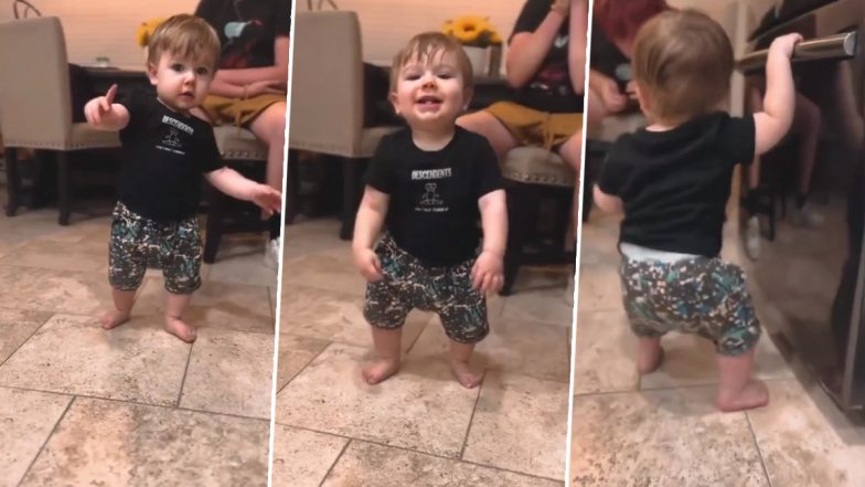 Cute Toddler Breaks Into Dance While Taking His First Steps, Adorable Video Goes Viral