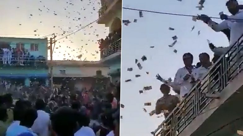 Viral Video: Former Sarpanch Showers Notes at Nephew’s Wedding in Gujarat's Mehsana