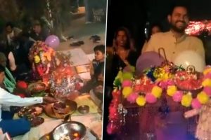 Viral Video: 'Tota, Myna' Get Married With Band Baaja Baraat Followed by Reception in Madhya Pradesh After Horoscopes Match