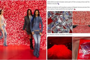 Free Condoms for Everyone! Diesel x Durex Condom Mountain Takes Over Milan Fashion Week, Collab Aims for 'Sex Positivity'